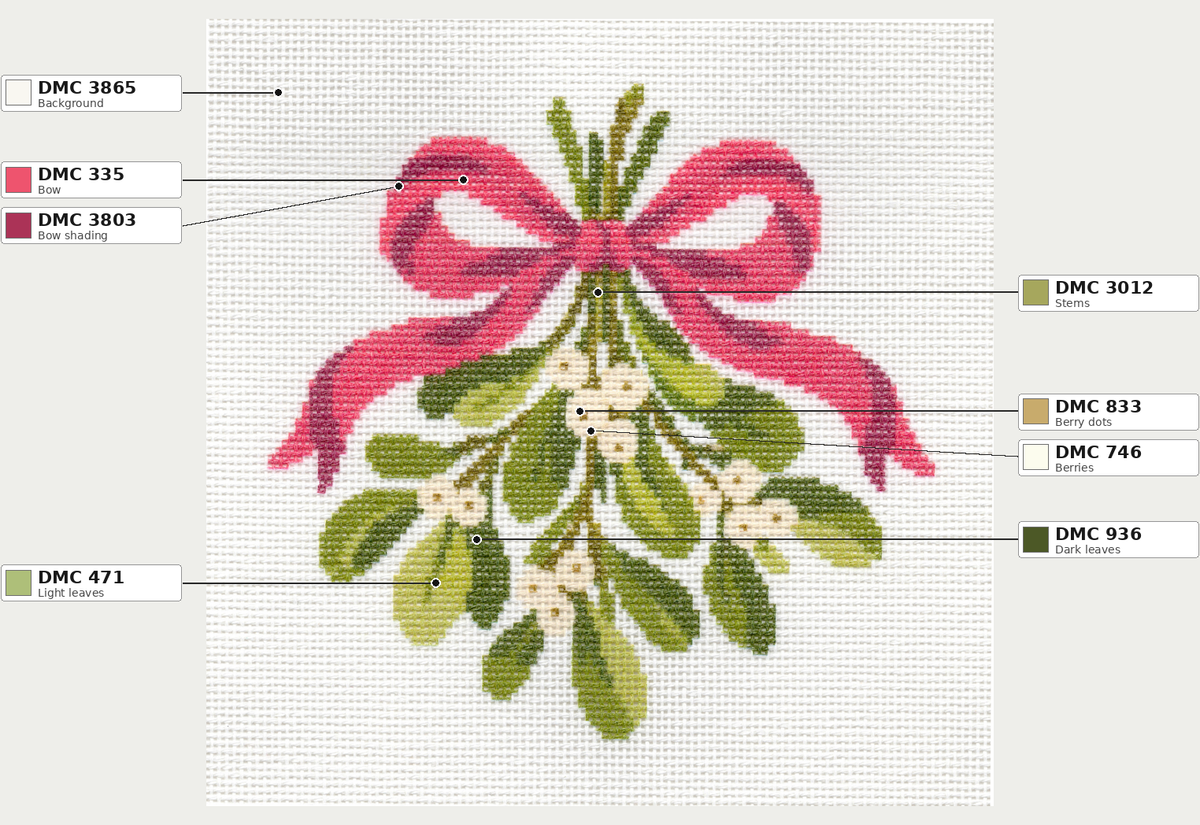Mistletoe — 8" x 8"
