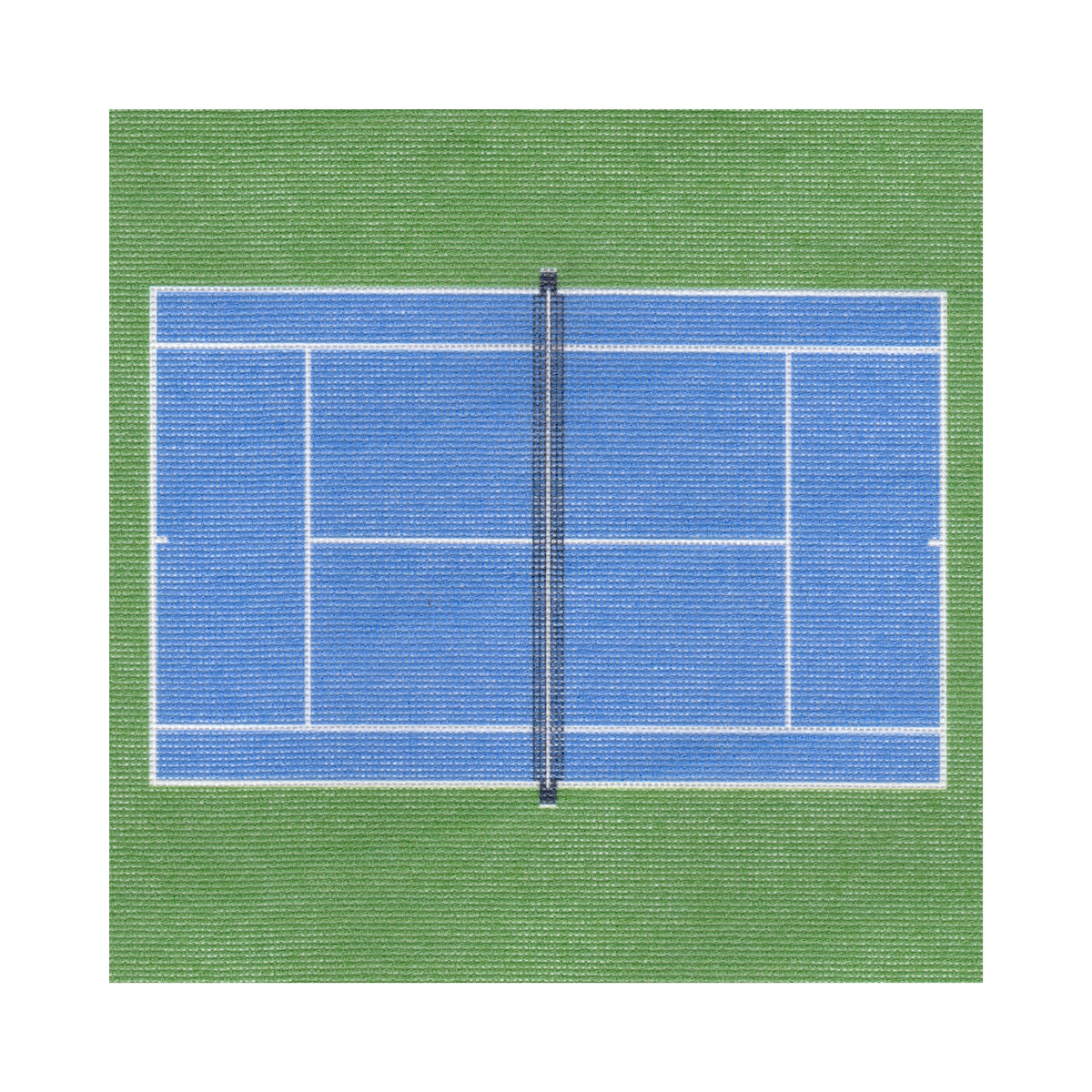 Tennis Court — 12" x 12" Canvas