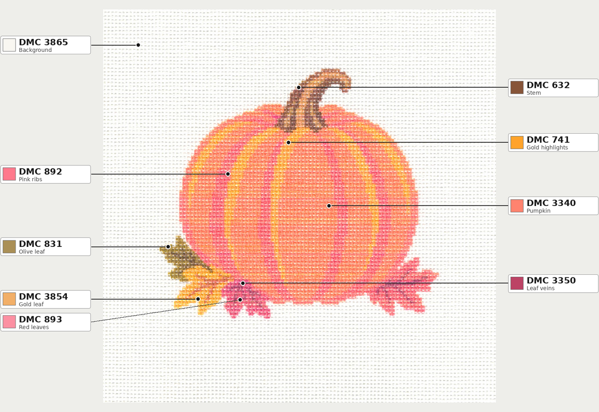 Pumpkin — 8" x 8" Canvas