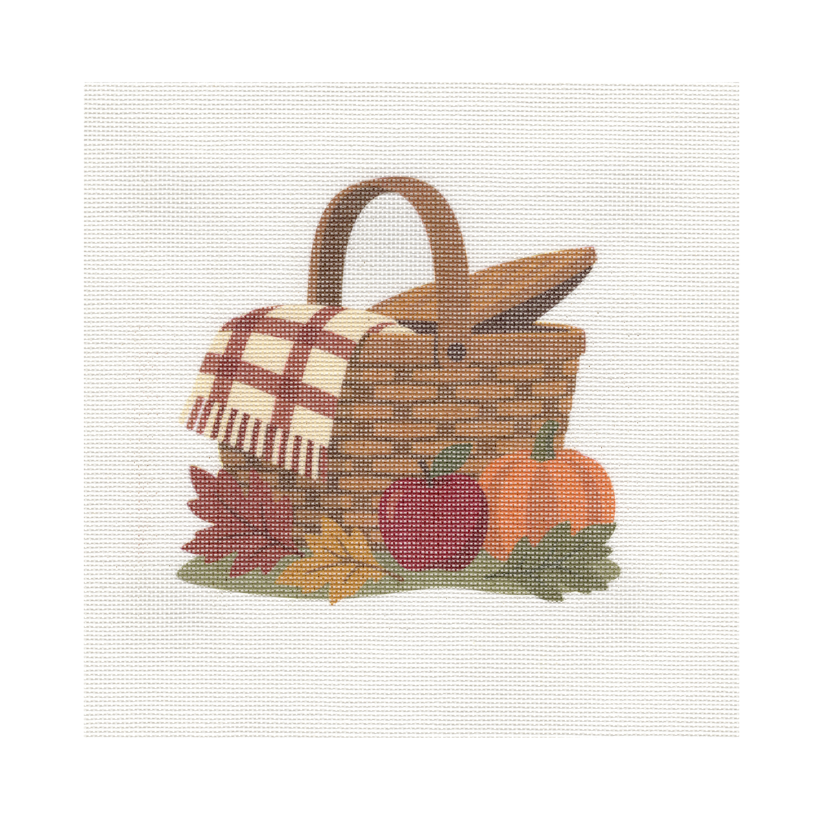 Fall Picnic Basket — 8" x 8" Canvas