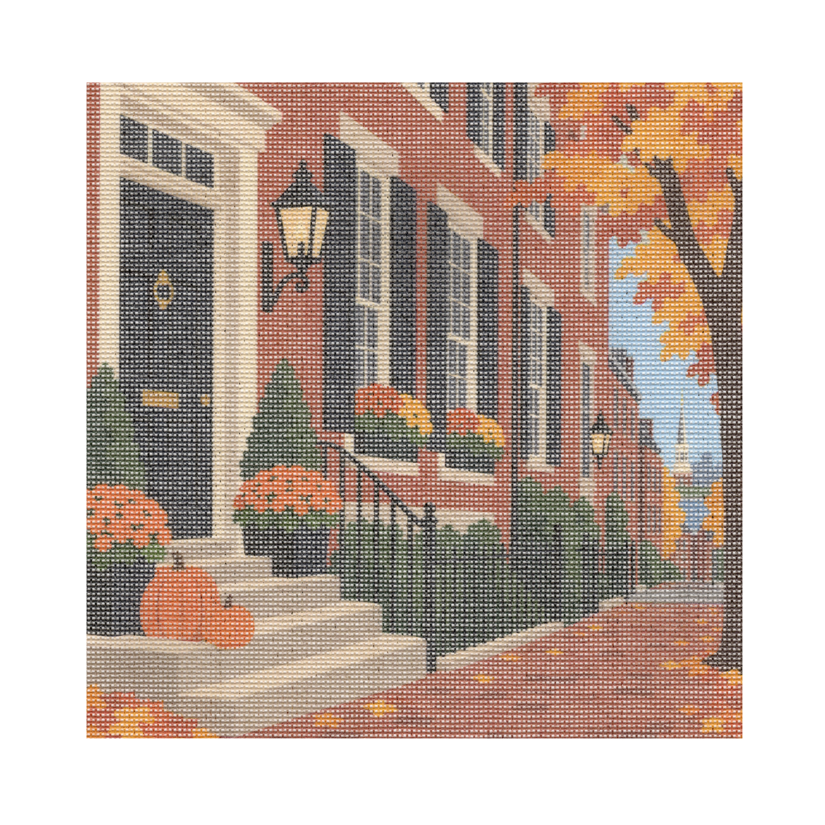 Beacon Hill in Fall — 12" x 12" Canvas