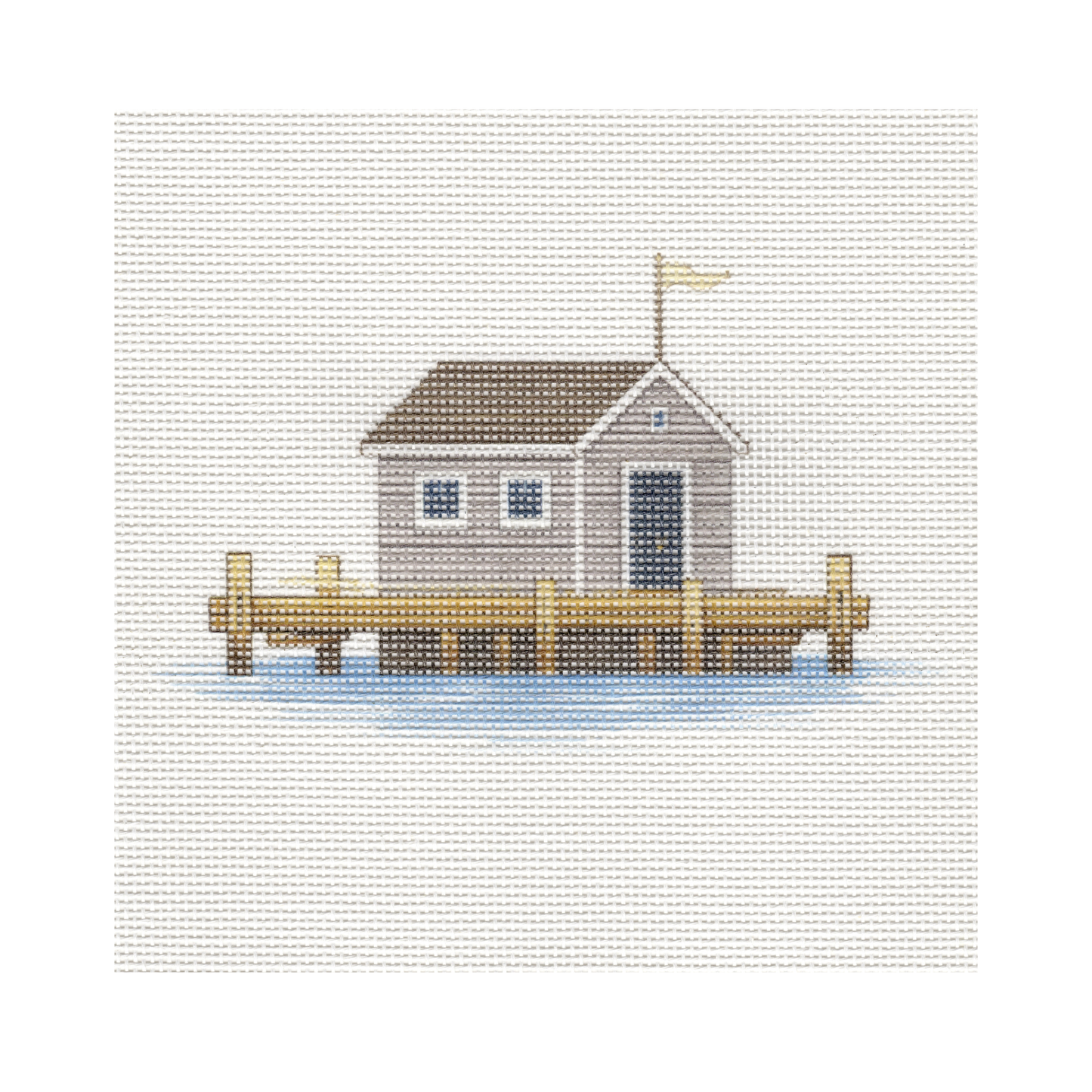 Boat House — 8" x 8" Canvas