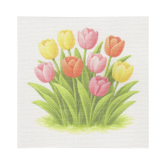 Tulips — 8" x 8" Canvas
