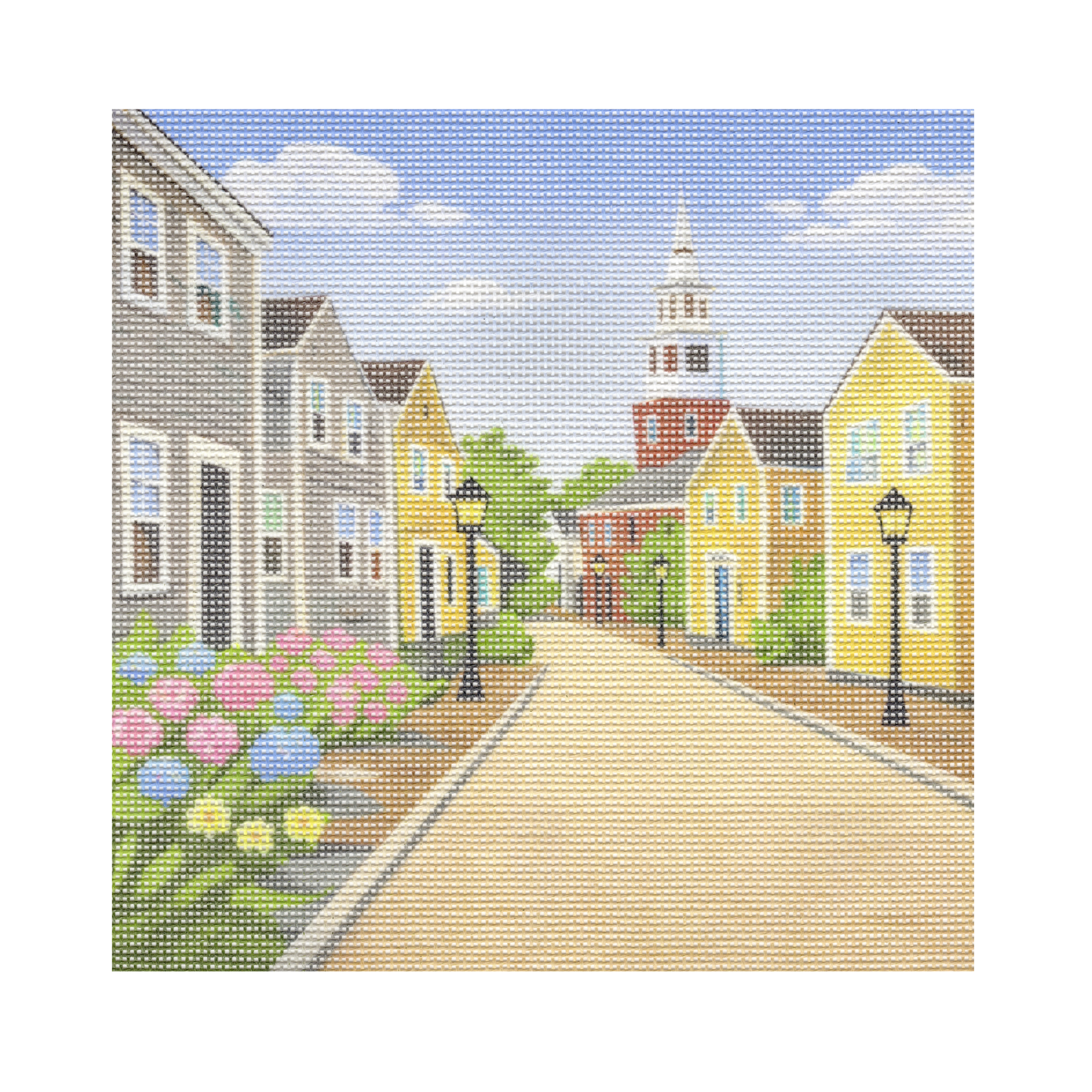 Nantucket Street — 12" x 12" Canvas