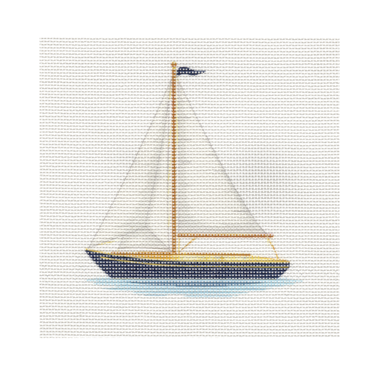 Sailboat — 8" x 8" Canvas
