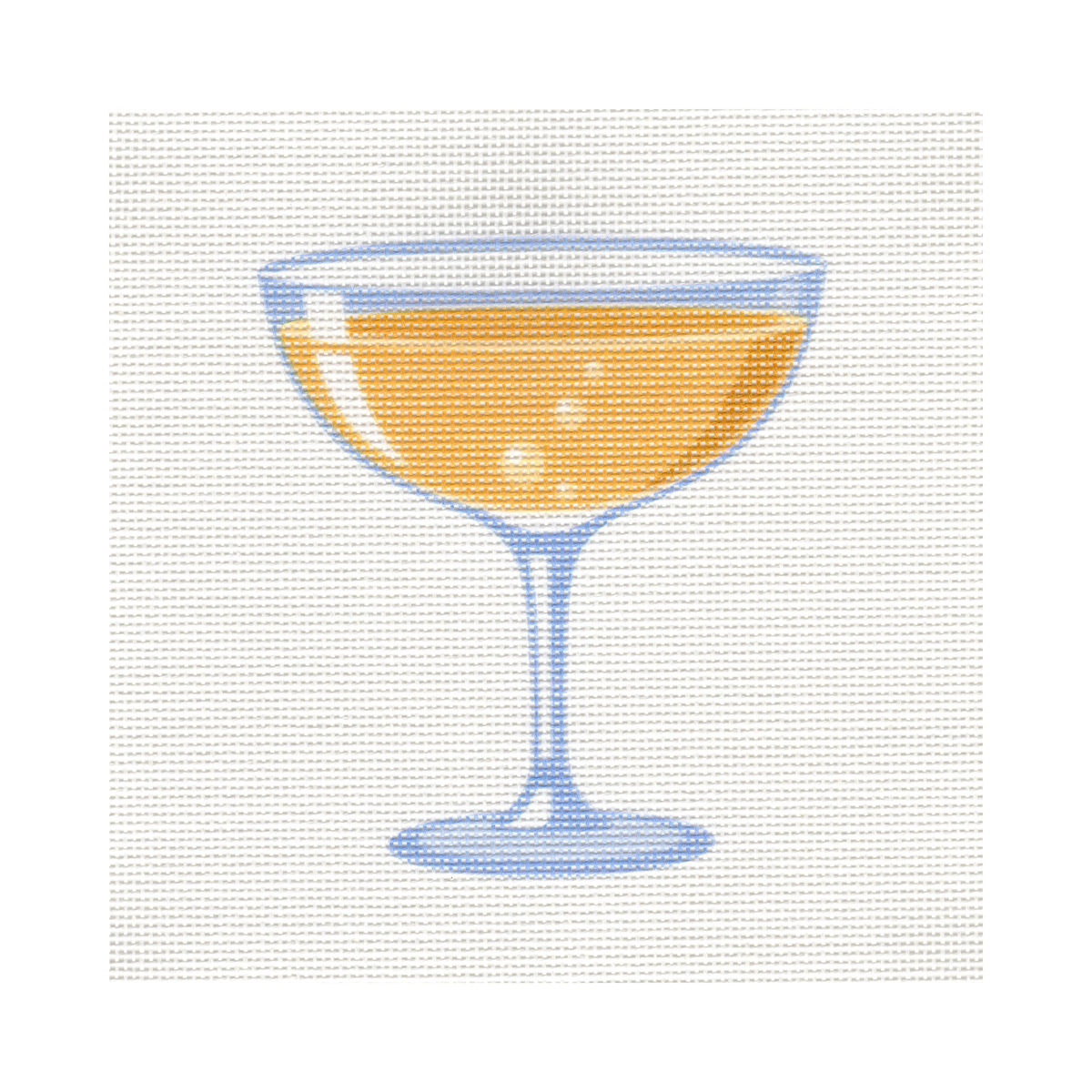 Champagne Coupe — 8" x 8" Canvas