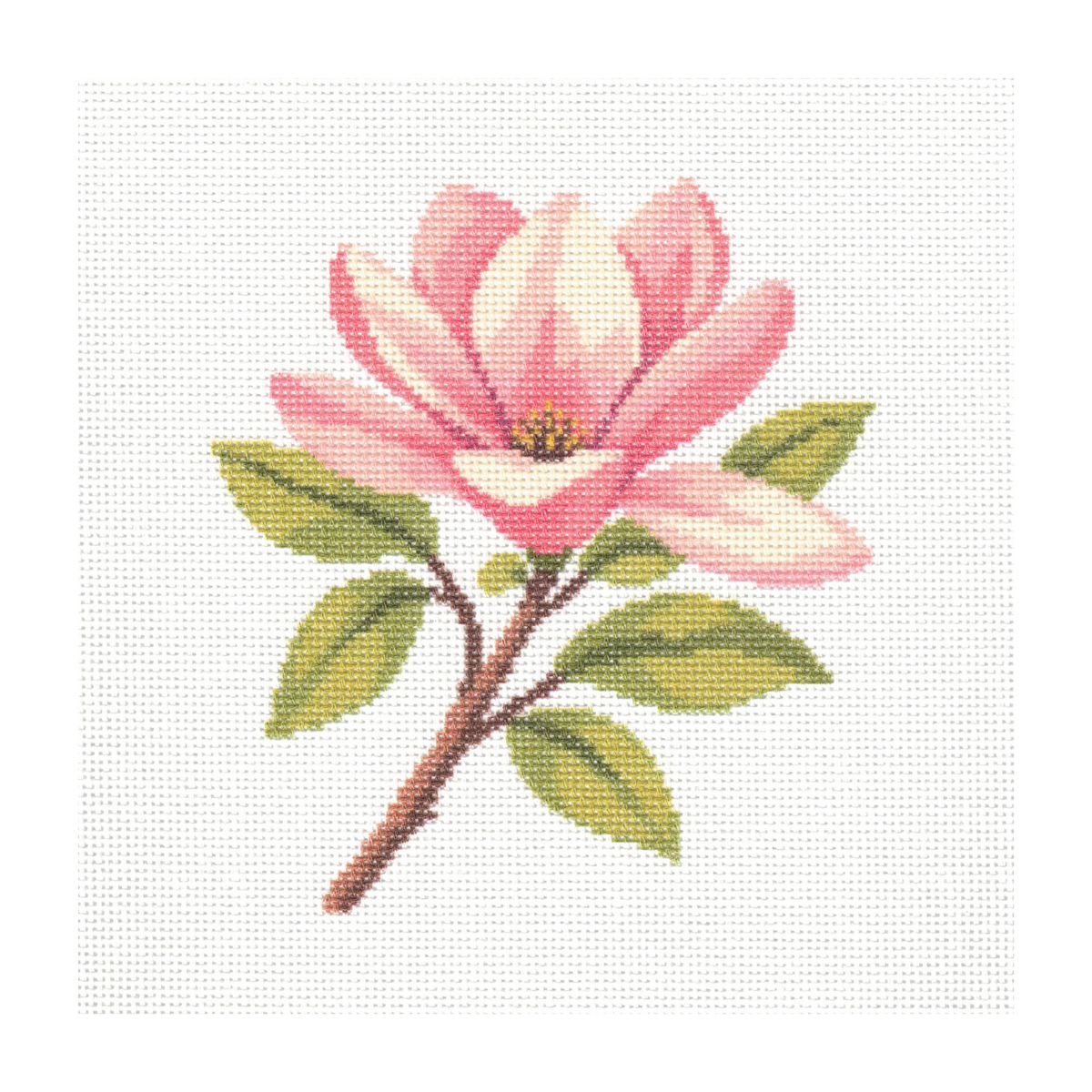 Pink Magnolia Flower  — 8" x 8"