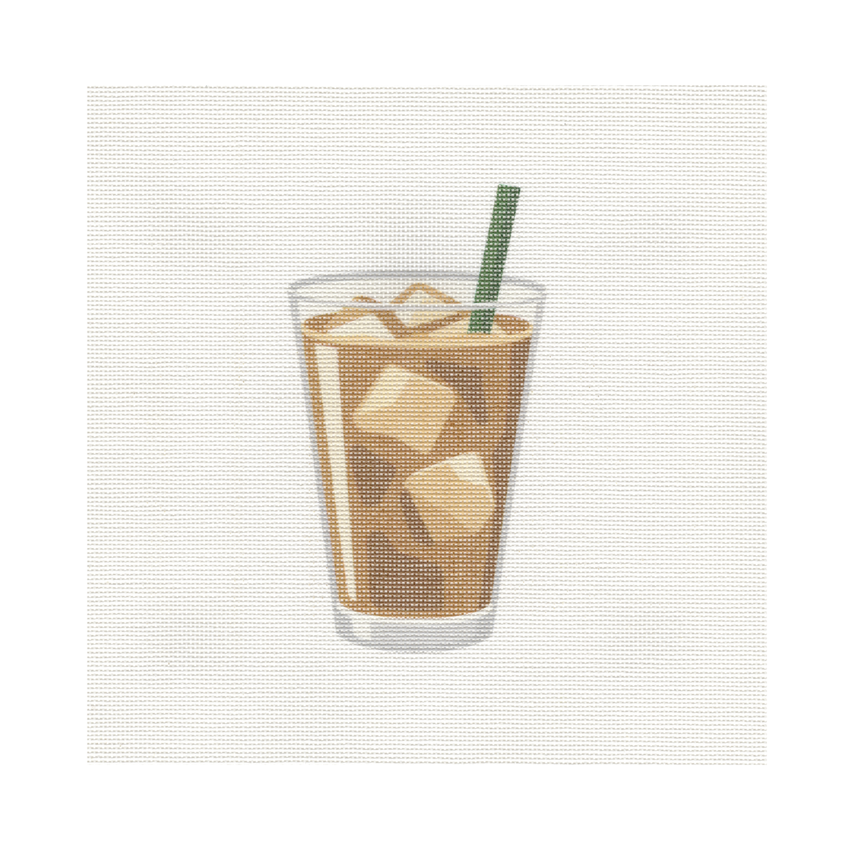 Iced Coffee — 8" x 8" Canvas