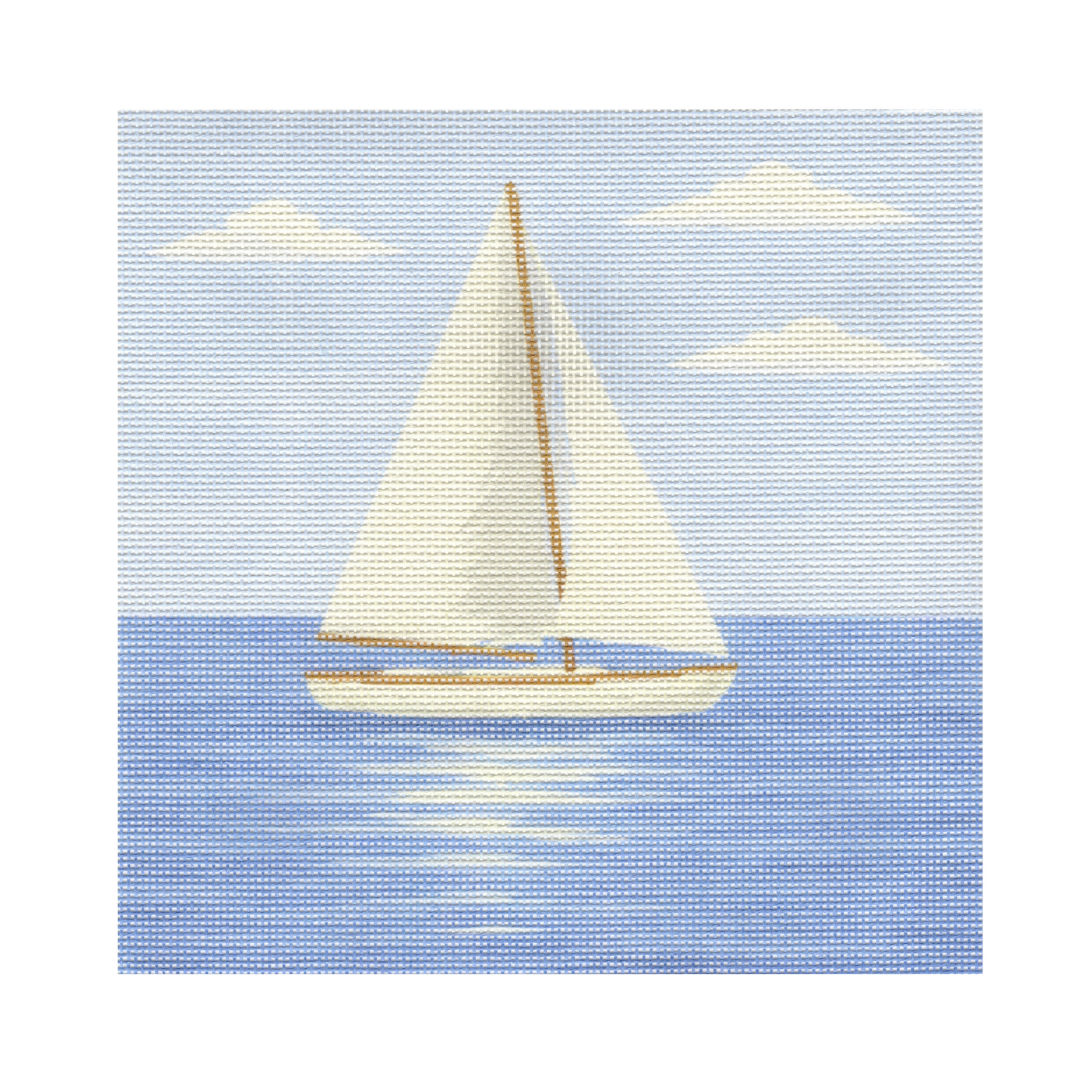 Sailboat at Sea — 12" x 12" Canvas