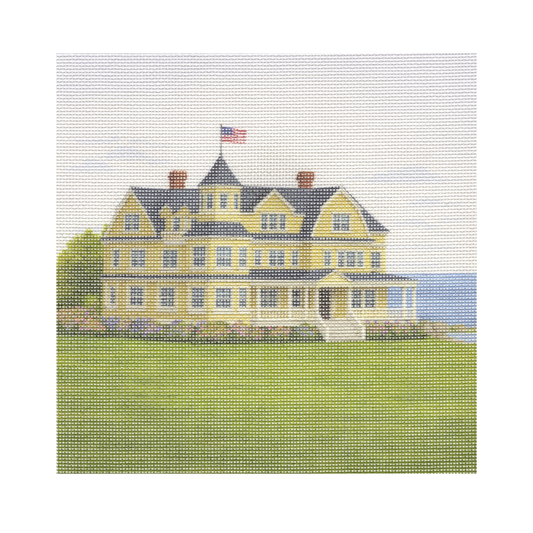 Seaside Estate — 12" x 12" Canvas