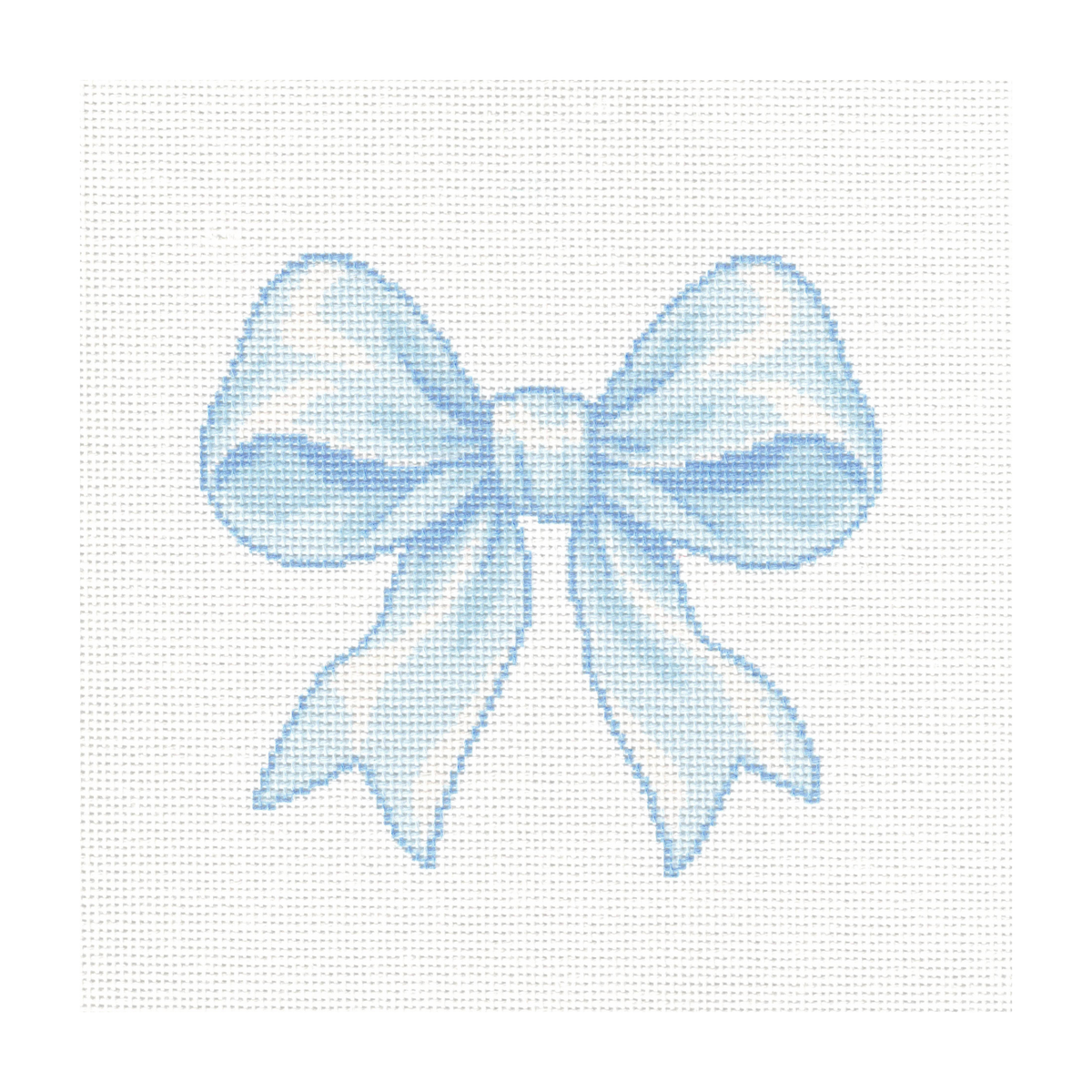 Blue Bow — 8" x 8"