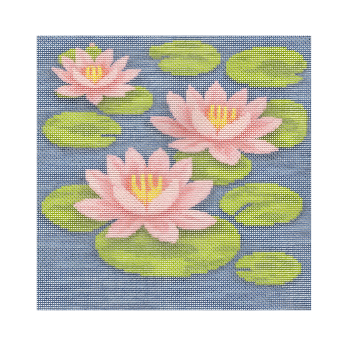 Flowering Lilipads — 12" x 12" Canvas