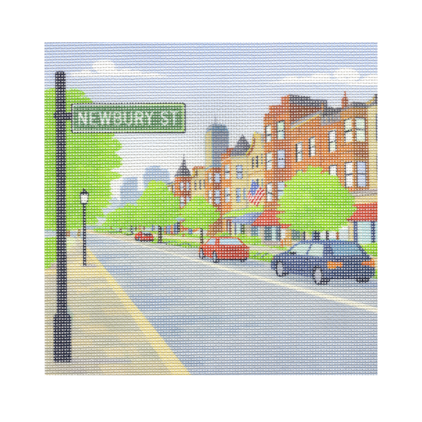 Newbury Street — 12" x 12" Canvas