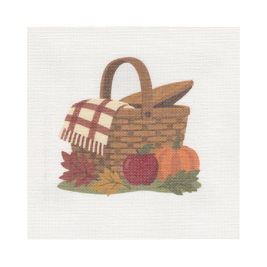 Fall Picnic Basket — 8" x 8" Canvas