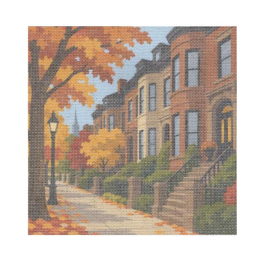 Back Bay in Fall — 12" x 12" Canvas