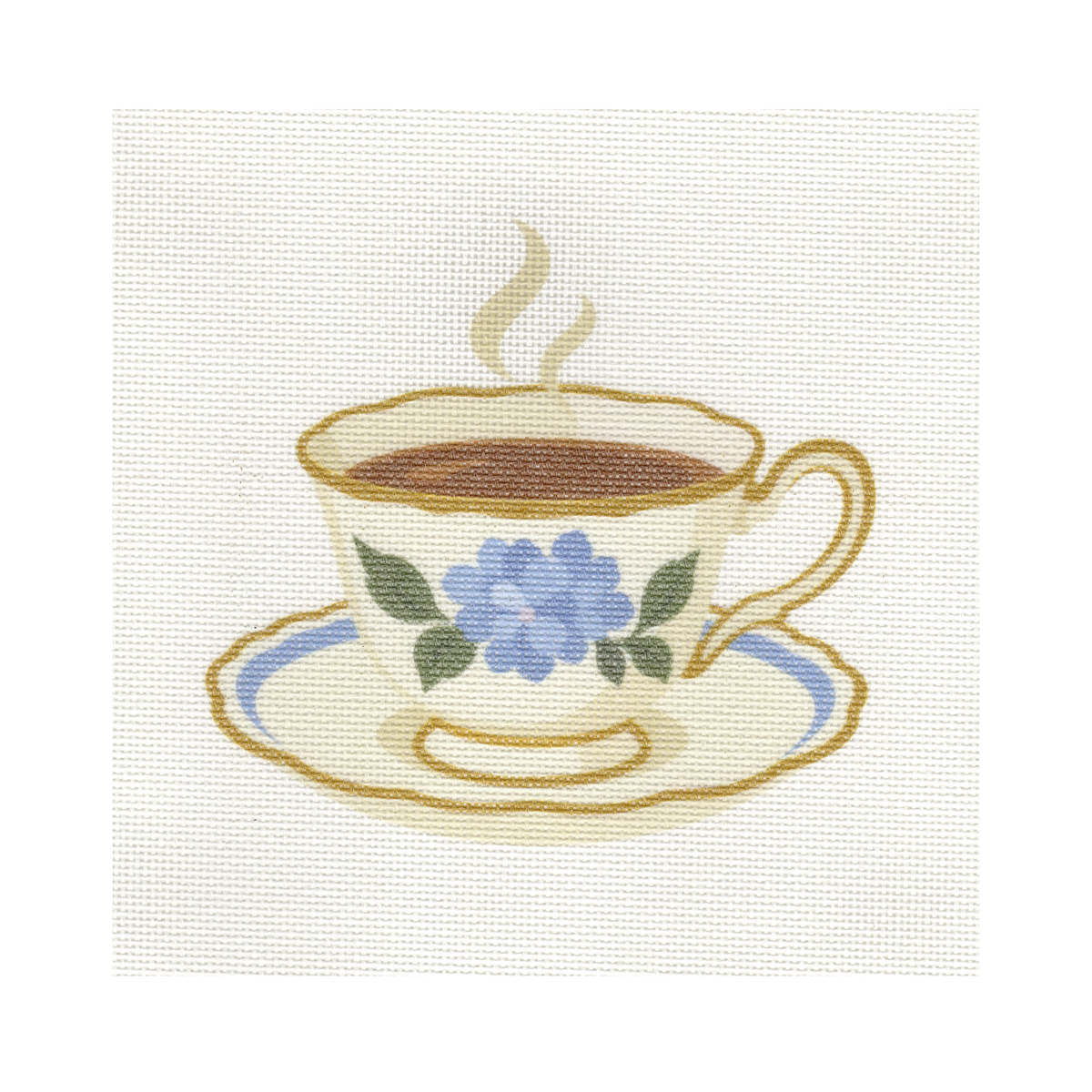 Tea Cup — 8" x 8" Canvas