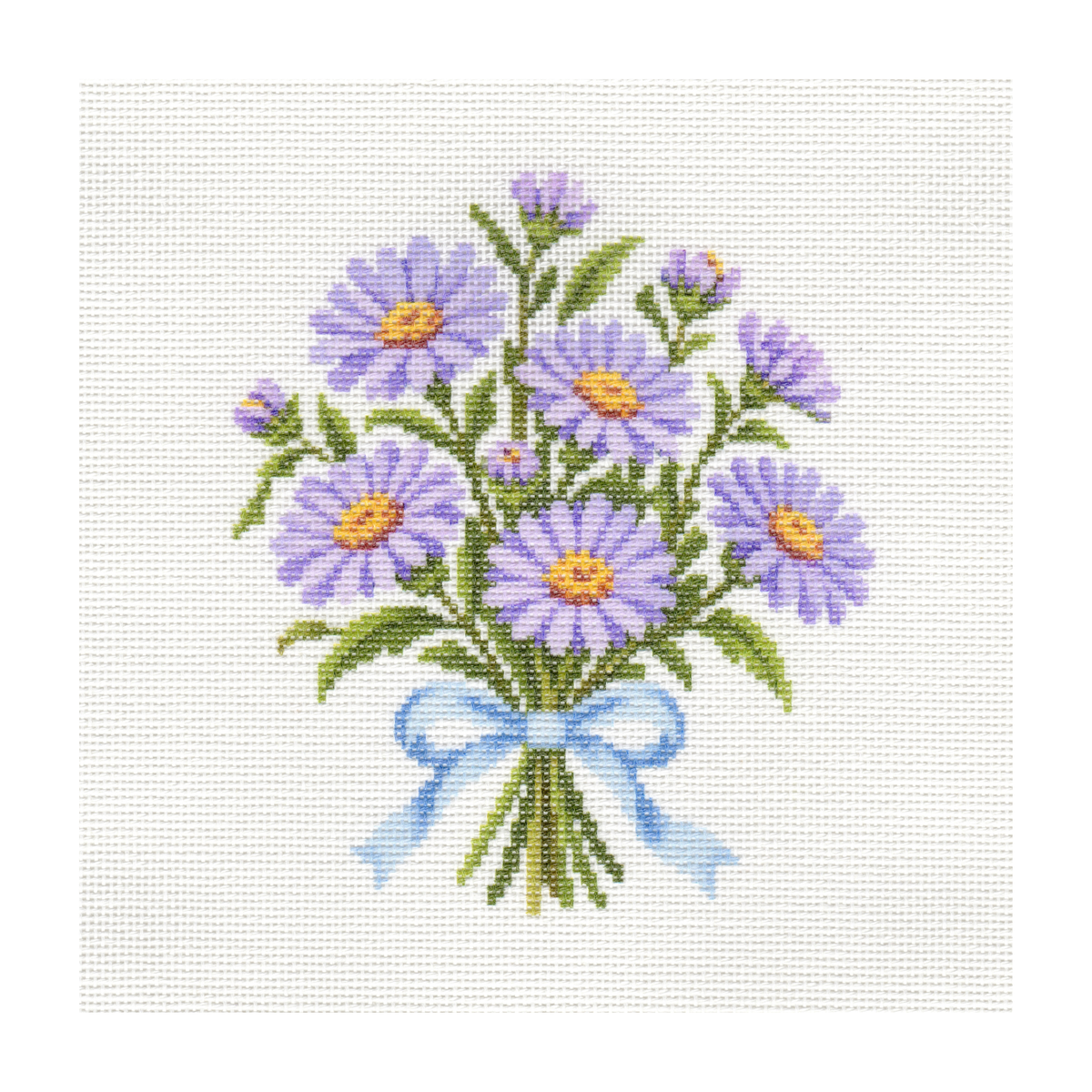 Asters — 8" x 8"