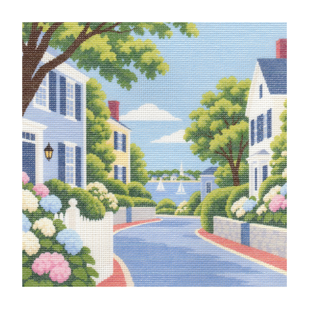 Newport Street in Summer — 12" x 12"