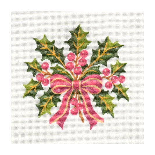 Holly Leaves  — 8" x 8"