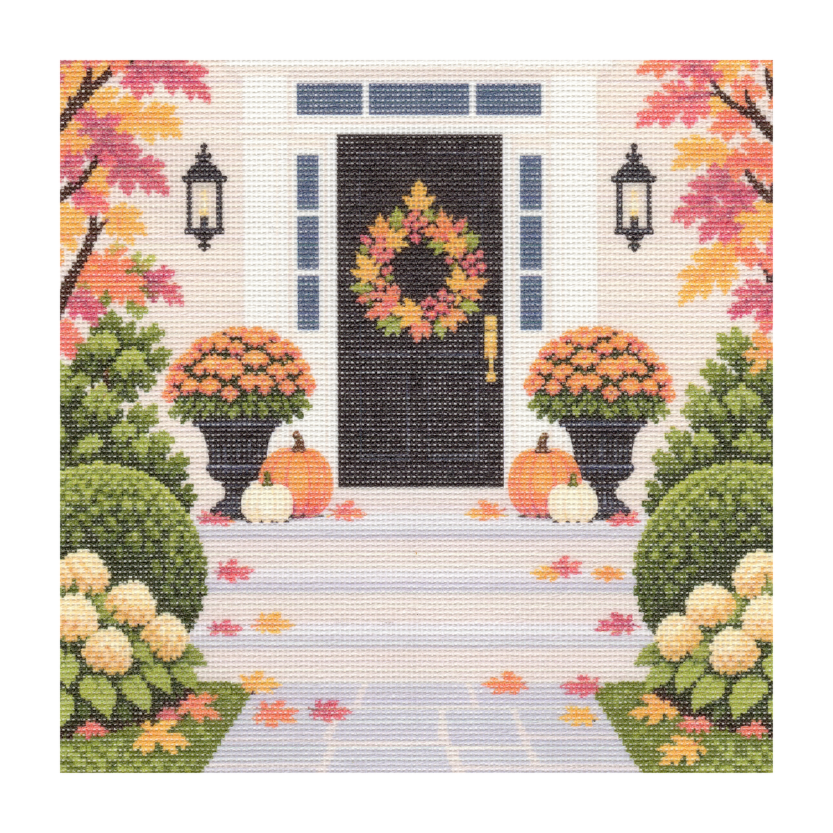 Front Door in Autumn — 12" x 12"