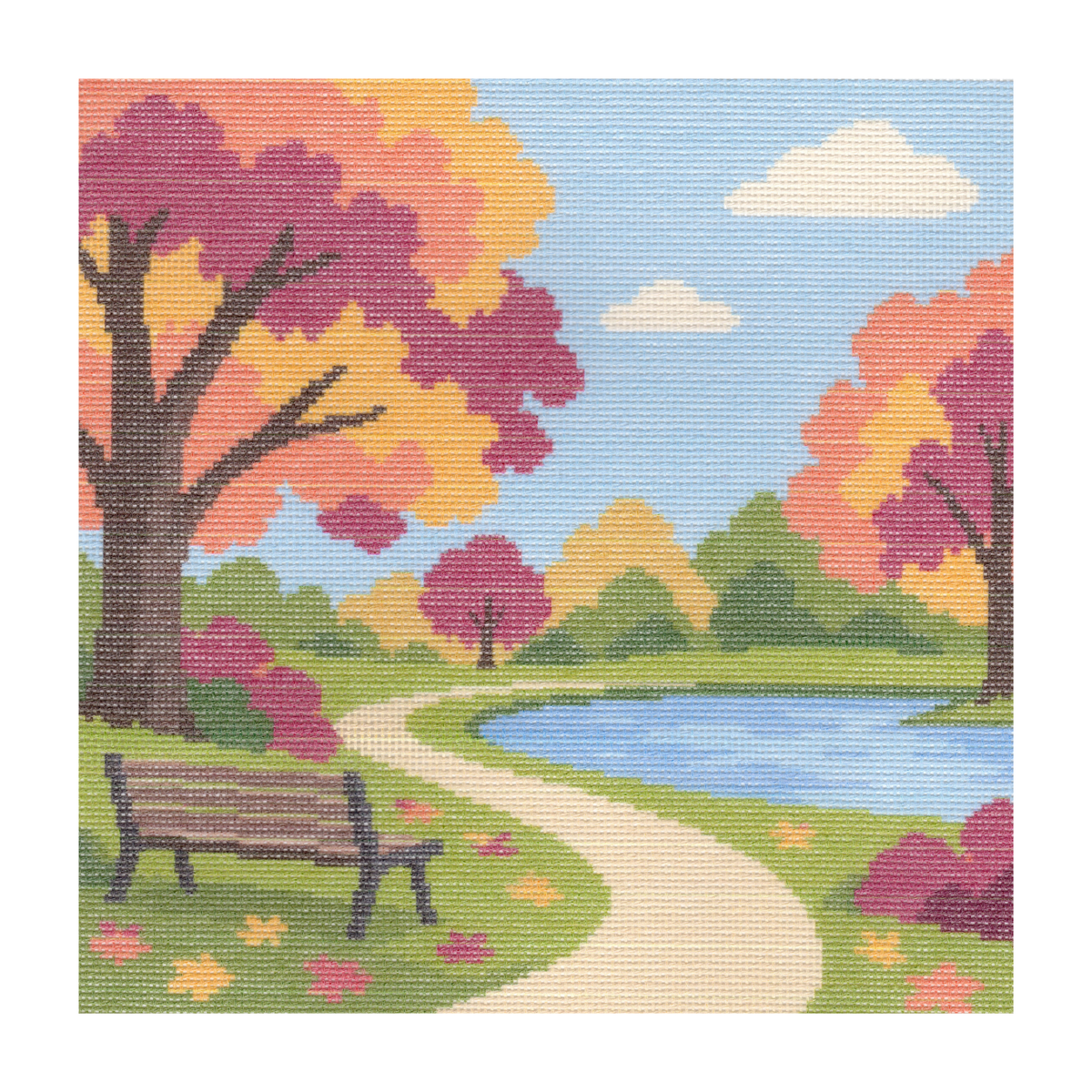 Park in Autumn  — 12" x 12"