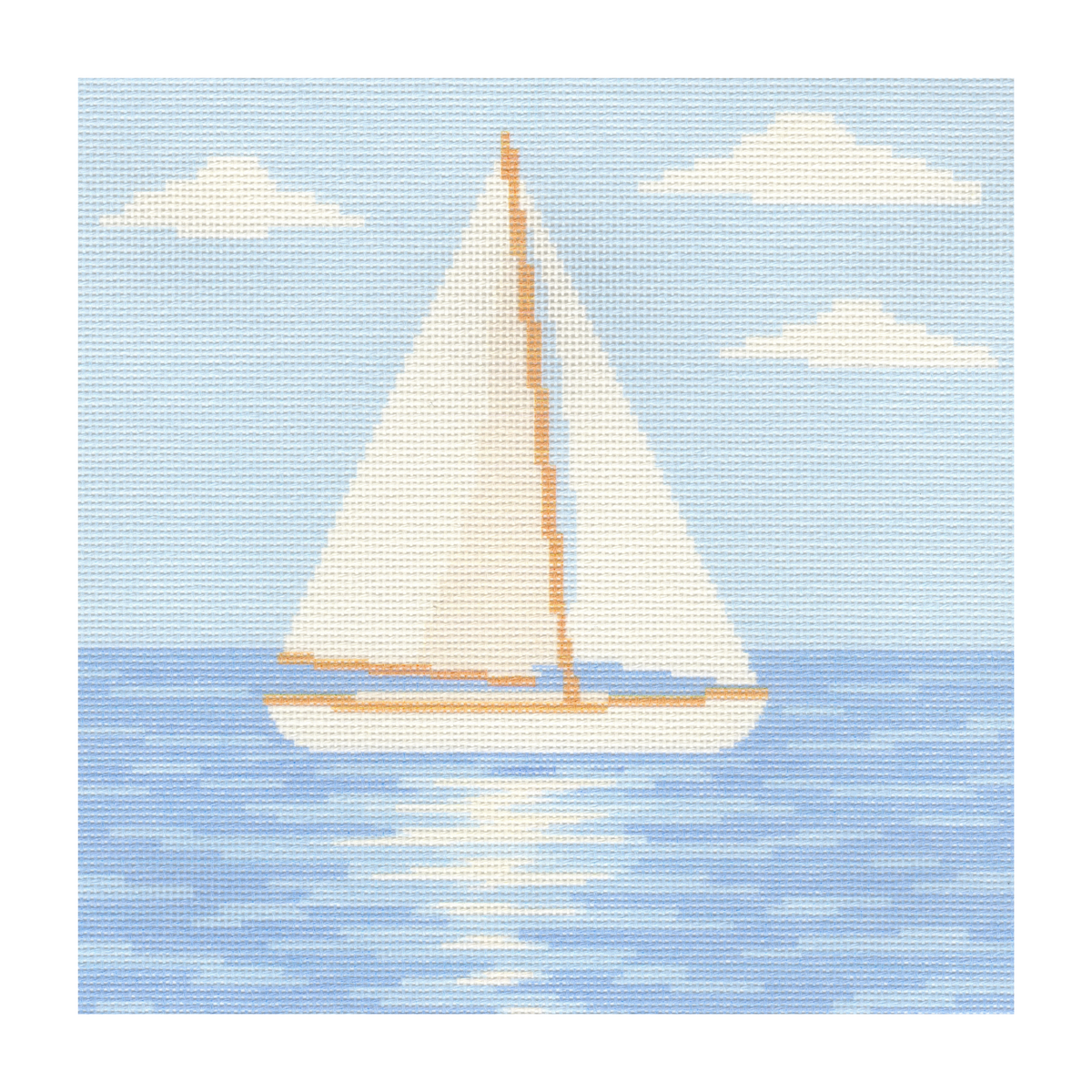 Sailboat at Sea — 12" x 12"