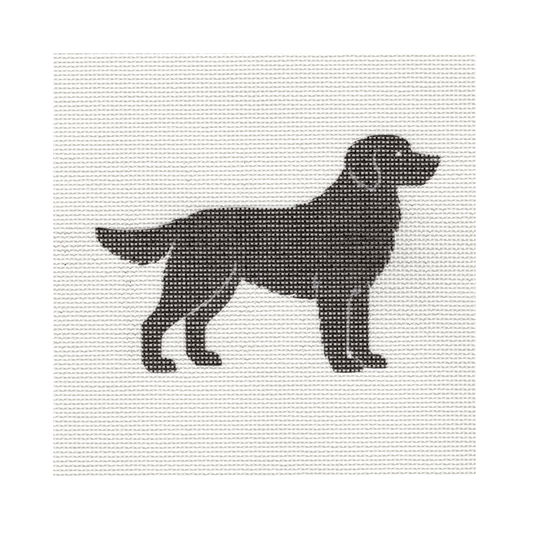 Black Lab — 8" x 8" Canvas